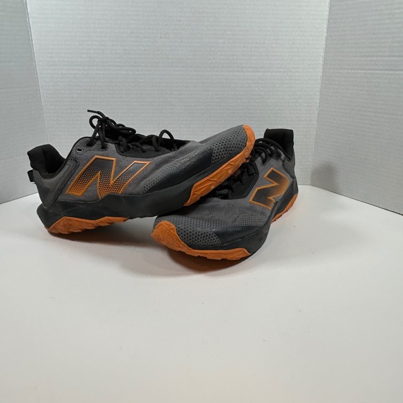 New Balance Shoes Mens 14 Nitrel v6 Trail Running Gray Black Orange MTNTNCS6 main image 9